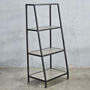 Estantería Metálica Moderna Industrial Metal Drake, Estructura Metálica, MDF/Madera Sólida, Estantes Escalonados, Tamaño Personalizable, Alta Calidad - Product Image 3