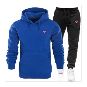 Conjunto Deportivo de Dos Piezas para Hombre con Logotipo Bordado Personalizado al por Mayor, Traje Deportivo con Bloques de Color, Chaqueta y Pantalón - Product Image 5