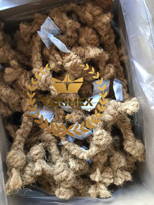Juguete de cuerda de Coco de origen de Vietnam, juguete de cuerda de fibra de cáscara de coco NATURAL para masticar perros, precio barato, tamaño completo, pequeño a grande para perros - Product Image 2