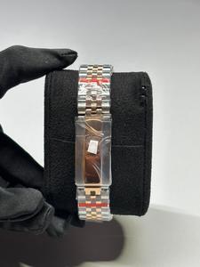New Moissanite Diamond Case Luxury Watch Engraved Number Black Stick Dial Dual Display Water Resistant Ready Stock Quartz for - Product Image 2