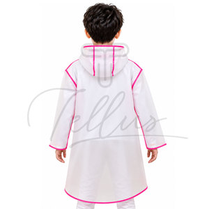 เสื้อกันฝนเด็กพิมพ์ลายน่ารัก กันน้ำ น้ำหนักเบา เสื้อกันฝนเด็กแบบยาว - Product Image 6