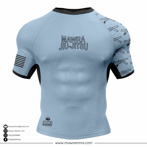 Wholesale OEM Custom Logo Short Sleeve Rashguards Unisex Premium Fabric Jiu Jitsu MMA Training <b>Gym</b> Workout <b>Compression</b> <b>Shirt</b> Top - Product Image 2