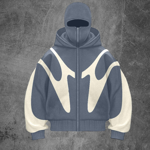 Sudadera con Capucha Balaclava de Algodón 100% para Hombre con Cremallera, Diseño de Máscara Facial Completa, OEM ODM, Venta al por Mayor para Invierno y Exteriores, Logotipo Personalizado - Product Image 6