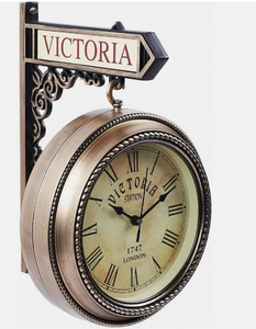 Vintage Traditional Quartz Analog Wall <b>Clock</b> Round Roman Numeral Decorative Timepiece for Living Room Cafe - Product Image 3