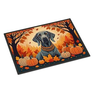 Weimaraner Fall <b>Doormat</b> Non-Slip <b>Washable</b> Low Pile Indoor/Outdoor Entryway Rug 24H X 36W Front Door Mat - Product Image 1