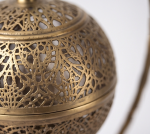 Handmade Metal <b>Incense</b> <b>Cone</b> Holder Hanging Spherical Ball Burner Twisted Gooseneck Stand - Product Image 4