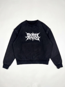 Sudadera con Capucha Negra para Hombre, Diseño Gráfico de Araña con Pedrería en la Espalda, Estilo Urbano Oversize, Sudadera con Capucha de Lujo - Product Image 3