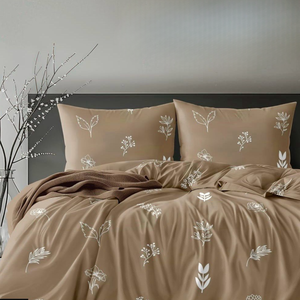 Sábanas Florales IBIZA de Lujo Exclusivo |   Ropa de Cama de Lujo de Algodón Glaseado Pesado |   Tela de Algodón Premium |   Perfecto para el Dormitorio - Product Image 1