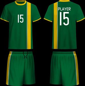 Conjunto de Camiseta y Pantalones Cortos de Fútbol con Serigrafía de Alta Calidad, Uniforme de Fútbol Personalizado, 180g Poliéster/Algodón, Cuello Redondo, Corte Regular - Product Image 5