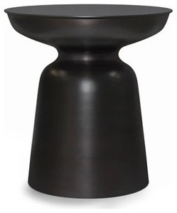 handmade black /metal side <b>table</b> for living room <b>small</b> round hammered metal accent <b>table</b> modern <b>gold</b> metal end <b>table</b> for bedroom - Product Image 2