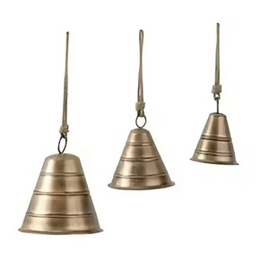 Campana Navideña Metálica Contemporánea para Colgar en el Árbol, Decoración Navideña para el Hogar, Fiestas y Regalos - Product Image 2