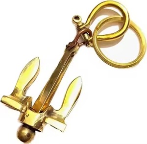 พวงกุญแจทองเหลืองวินเทจสุดหรู |   พวงกุญแจโลโก้แบบกำหนดเอง - Product Image 4