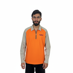 Camisas Polo de Manga Larga para Hombre con Cuello Camisero y Logotipo Bordado Vintage, con Logotipo Personalizado - Product Image 1