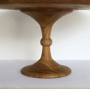 Support à gâteau en bois massif pour anniversaire, mariage et décoration de fête, support à gâteau en bois pour table de desserts et usage domestique, fait main - Product Image 5