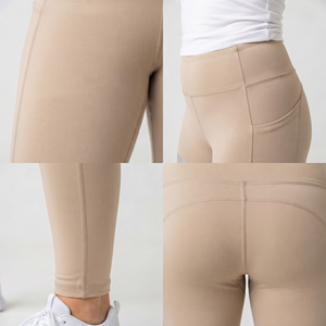 Leggings de sport grande taille pour femmes, écologiques, personnalisables avec logo, à compression, séchage rapide, pour yoga et fitness - Product Image 6