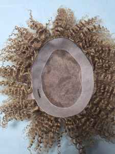 Prothèse capillaire homme en cheveux humains indiens Remy bouclés, base mono - TAZ HAIR BANGLADESH - Product Image 5