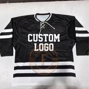 Maillot de hockey sur glace réversible, uniforme d'entraînement d'équipe double face, impression par sublimation, vêtements d'entraînement, approvisionnement en gros - Product Image 1