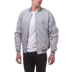 High Quality Custom Baseball Bomber <b>Jacket</b> Men's Wool Sleeves Canvas Embroidered Vintage Style Multiple Embroidery Patch - Product Image 2