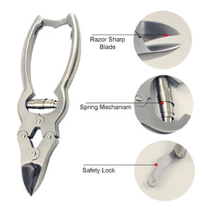 ที่ตัดเล็บเท้าสำหรับเล็บขบหนา แบบมืออาชีพ สำหรับงานหนัก  ที่ตัดเล็บเท้าสำหรับผู้เชี่ยวชาญด้านเท้า  วัสดุเกรดผ่าตัด ทำจากสแตนเลส ใช้ได้กับเล็บมือ - Product Image 6