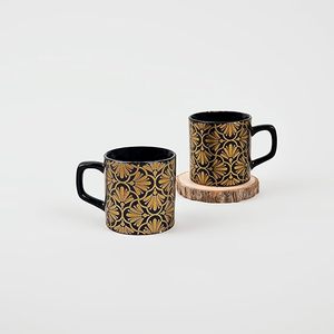 Luxe 200ml Afternoon <b>Tea</b> <b>Cup</b> Set of 6 Elegant Vintage Floral Print with Gold Handle Durable Elegant Vintage Style - Product Image 2