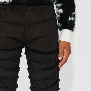 Pantalon en jean pour garçons, couleur longue durée, coupe tendance, prix usine abordable, avec personnalisation du logo, design décontracté pour l'extérieur - Product Image 3