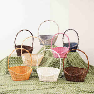 Cesta Ovalada de Ratán de Lujo, Estilo Vintage, Ecológica, Hecha a Mano, Regalos para el Día de la Madre, Cesta de Navidad, Cesta de Regalo Hecha en Vietnam - Product Image 4