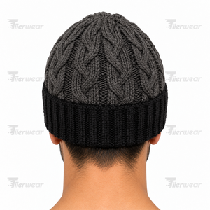 Gorro de punto acrílico cálido y acogedor personalizado al por mayor, gorro de invierno liso en blanco para niños y bebés, gorro para hombres y mujeres - Product Image 5