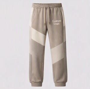 Ensemble sweat-shirt et pantalon de survêtement évasé empilé en molleton léger 100 % coton, style urbain écoresponsable pour hommes – Vente en gros - Product Image 4