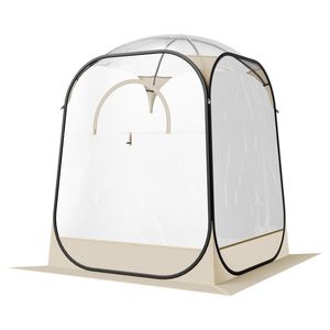 Pop Sports 50x50 clair bulle tente 1 personne étanche extérieur Pod tapis de sol couverture supérieure jardin Igloo dôme Camping abri pour - Product Image 1