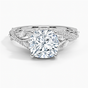 BOJ <b>Ring</b> 022 Cushion Cut 925 <b>Silver</b> Begonia Vine Moissanite Diamond <b>Ring</b> GRA Certified 2ct D Wedding Anniversary <b>Ring</b> Low Price - Product Image 1
