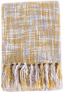Wholesale Acrylic Knitted Decorative <b>Throw</b> Blanket Printed Pattern <b>Sofa</b> Bed <b>Cover</b> Plain Style Made in India by Avior - Product Image 6