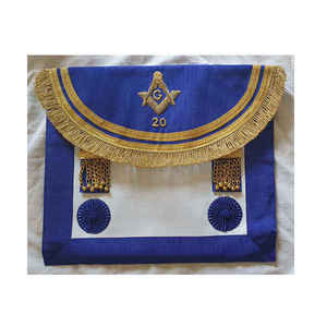 Mandil Masónico de Pastoralor Mayor de la Logia Azul con Bordado a Mano, Regalia Masónica - Product Image 6