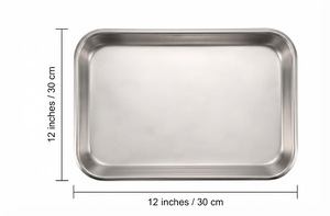 ถาดผ่าตัดสแตนเลสทรงสี่เหลี่ยม ภาชนะใส่เครื่องมือแพทย์ คลาส 1 - Product Image 3