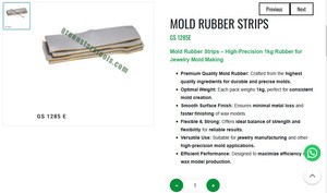 Mold <b>Rubber</b> <b>Strips</b> 1kg Jewelry Tools Mold Making <b>Rubber</b> For Jewelry Making Tools | Item No GS-1285E - Product Image 3