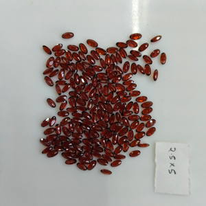 Granat rouge naturel 5x2,5 mm, taille marquise, qualité supérieure, pierre précieuse en vrac pour la fabrication de bijoux - Product Image 2