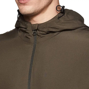 <b>Vintage</b> Custom Winter Unisex Hooded Windbreaker Jacket Zippered Lightweight Windproof Waterproof Rain Jacket 100% <b>Nylon</b> - Product Image 4