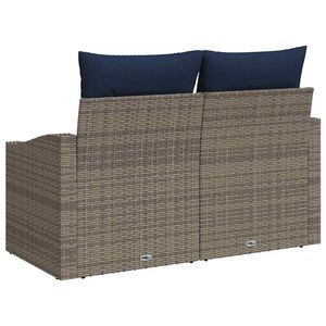 โซฟาสวนหวายเทียมสีเทา 123 x 62 x 69 ซม. เฟอร์นิเจอร์กลางแจ้งทันสมัย - Product Image 5