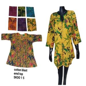 SK NOOR SONS PRESENTA TAMAÑO GRANDE ALGODÓN BORDADO ACID WASH TOP Denim Crop Short Party Wear Exportar Calidad Cultivo de moda - Product Image 1