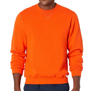 OEM <b>Men's</b> <b>Sweatshirt</b> Vintage <b>Grey</b> Cotton Fleece Oversized Fit Crewneck Collar Embroidered Patch Fleece Pullover Bulk Producer - Product Image 1
