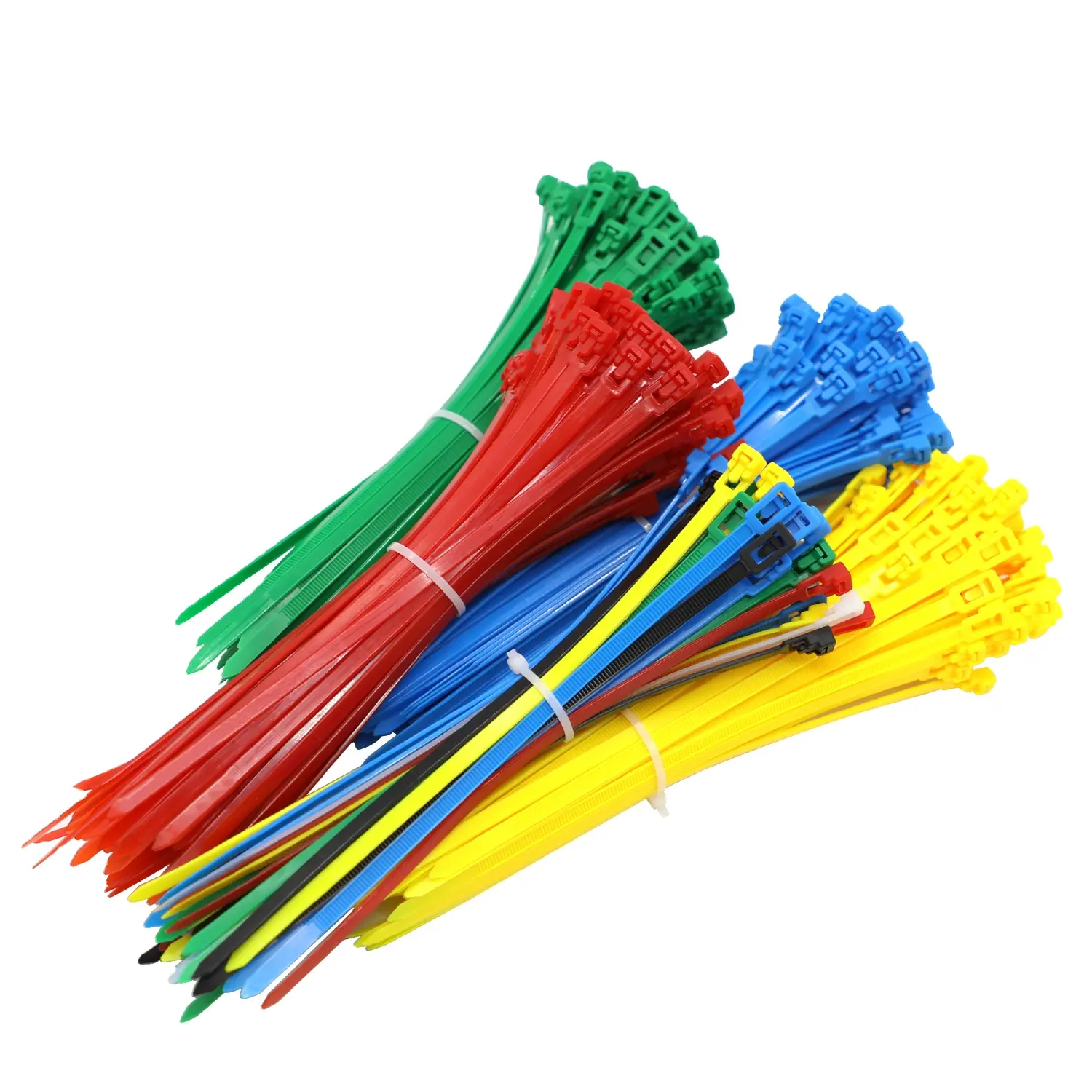 Brida de cables reutilizable de plástico y nailon, 66 colores, OEM, buen embalaje, cremallera, RECT003