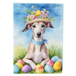 Whippet Easter Egg Hunt <b>Garden</b> <b>Flag</b> Multicolor Mailbox Decorative Yard Banner for Patio Artwork and Flower Beds Small Size - Product Image 1