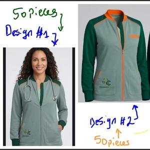 Chaqueta Médica Unisex Vintage Estilo Sirena con Mangas Largas para Maternidad - Product Image 1