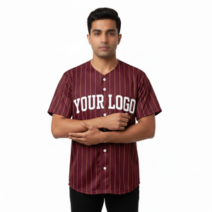 Customized Wholesale Men's <b>Baseball</b> Jersey Adults' Sports Wear Sets Heat-Transfer Printing High Cotton Solid Lightweight - Product Image 4