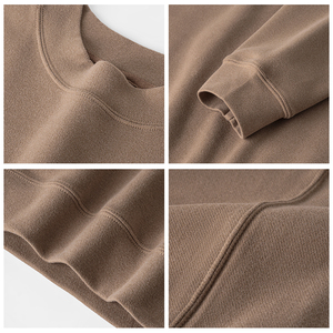 Sudadera de Manga Larga 100% Algodón 380GSM con Diseño Recortado, Impresión Digital Personalizada, Transpirable, Estilo Casual Urbano - Product Image 6
