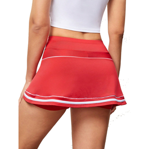 Faldas de Tenis con Bolsillos, Falda Deportiva de Algodón para Golf, Pickleball y Tenis, Falda de Tenis Personalizada para Mujer, Color Gris, Mini - Product Image 2