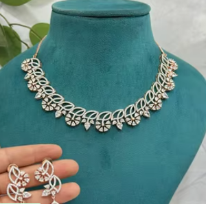 Luxe Zircon Émeraude Ensemble De Mariée Royal Diamant Émeraude Ensemble Vintage Glamour Collier Pour Femmes Et Filles Pour Une Occasion Spéciale - Product Image 2