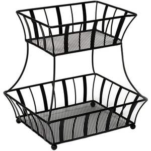 Panier à fruits en métal de qualité supérieure, conçu pour une utilisation durable, améliorant l'esthétique de la cuisine et offrant une solution de rangement fonctionnelle. - Product Image 1