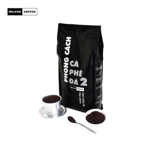 กาแฟบดผสมอาราบิก้าและโรบัสต้าจากเวียดนาม โรงงานผลิตโดยตรง 1 กก. คั่วเข้ม รสชาติเข้มข้น ขมจัด คุณภาพสูง 22 บริกซ์ รับผลิตแบบ OEM - Product Image 1