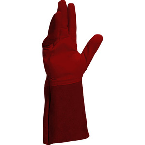 Gants de soudage TIG en cuir de chèvre et de vachette pleine fleur, résistants à la chaleur, pour la sécurité industrielle et la protection des mains en cas d'incendie - Product Image 4