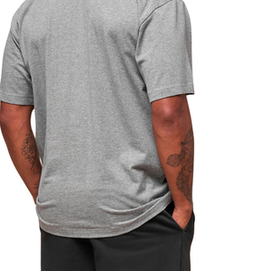 T-shirt pour homme surdimensionné en coton lourd 240GSM avec logo personnalisé |   T-shirt d'entraînement de haute qualité à épaules tombantes - Product Image 6